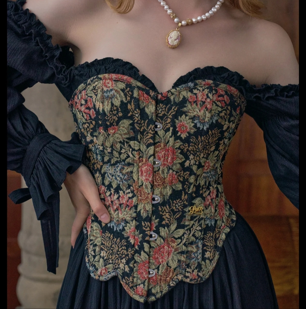 Flower & Mirror corset - Size M
